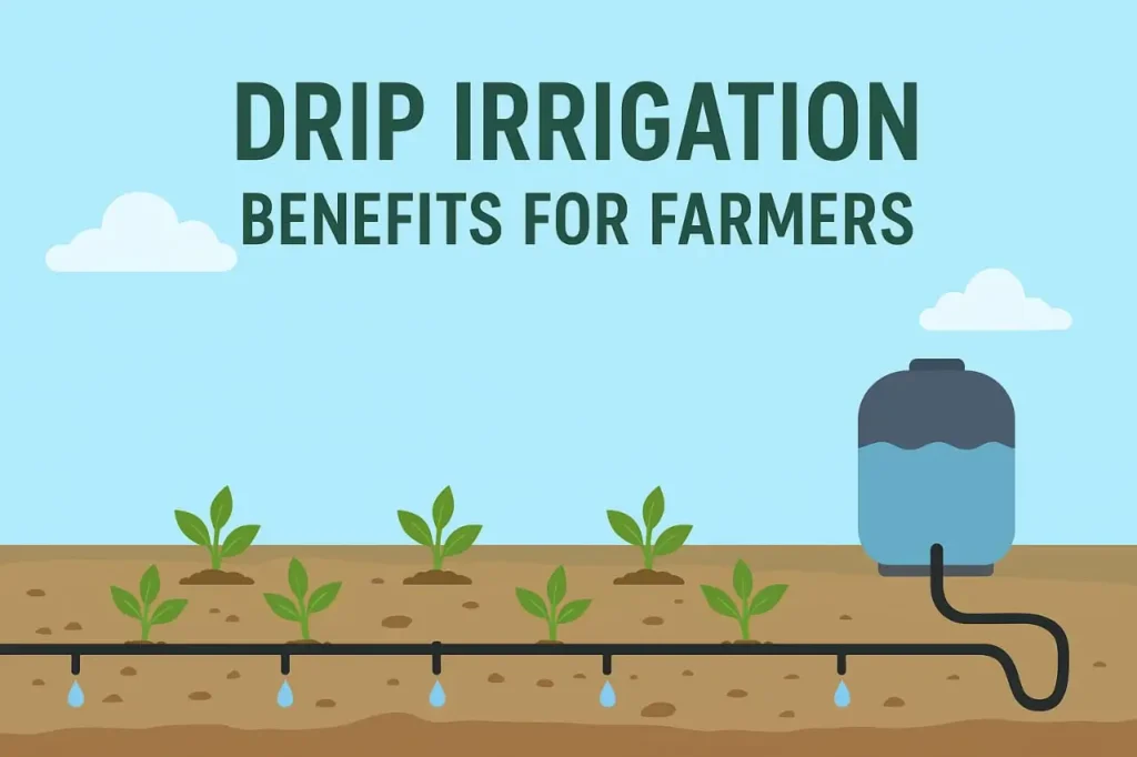 ड्रिप सिंचाई के फायदे: कम पानी में अधिक उत्पादन का रहस्य 2025 46 ड्रिप सिंचाई