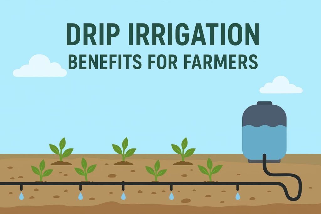 ड्रिप सिंचन 2025: आधुनिक शेतीसाठी पाण्याची बचत आणि उत्पादन वाढवणारी प्रभावी पद्धत Drip Irrigation Benefits Guide 7 ड्रिप सिंचन फायदे -आधुनिक शेतीसाठी पाण्याची बचत आणि उत्पादन वाढवणारी पध्दत 2025.