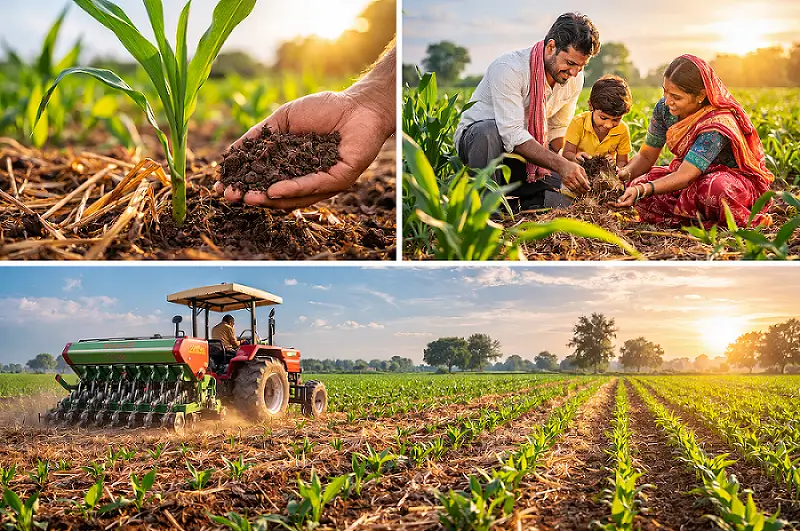 Zero Tillage शेती पद्धतीमुळे मातीचे संरक्षण